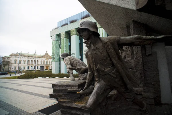 Warsaw Poland December 2018 Warsaw Uprising Monument Dedicated Warsaw Uprising — Stock Photo, Image