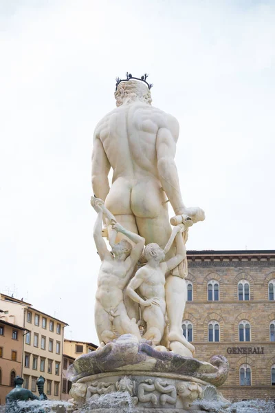 Florence Italy Nisan 2019 Güneşli Bir Günde Piazza Della Signoria — Stok fotoğraf