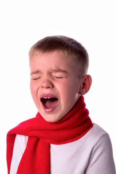 Cry, çocuk ağrı için çığlık. Çocuk güçlü duygular.