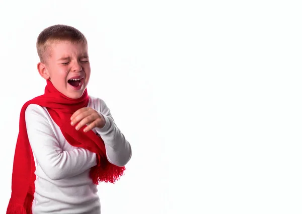 Cry, çocuk ağrı için çığlık. Çocuk güçlü duygular.