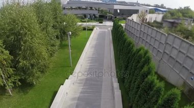 Modern seramik tesisi, Modern tesisi, dış hava ile Seramik Fayans üretimi, Bina dış, endüstriyel dış, modern fabrika binası