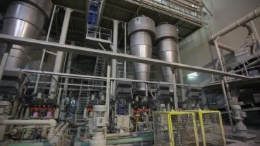Sanayi iç, modern fabrikası, iç modern fabrikası, işleme tesisi, panorama