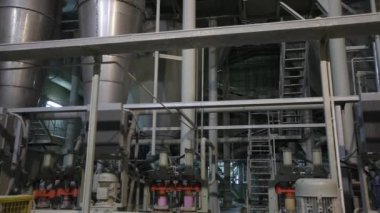 Sanayi iç, modern fabrikası, iç modern fabrikası, işleme tesisi, panorama