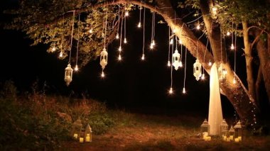 Dekoratif antika edison stil filaman woods, cam fener, lamba dekorasyon Bahçe geceleri asılı ampuller, sihirli orman, ampuller ve kızdırma orman ağacında dayan