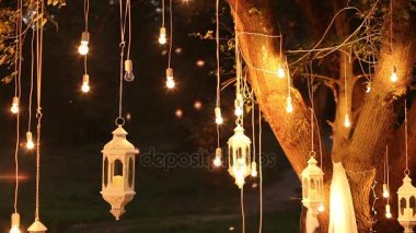 Dekoratif antika edison stil filaman woods, cam fener, lamba dekorasyon Bahçe geceleri asılı ampuller, sihirli orman, ampuller ve kızdırma orman ağacında dayan