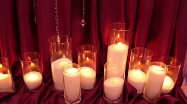 Dekoratif, yeni yıl, yılbaşı, yılbaşı süsleri, dioctration bir yeni yıl partisinde mumlar