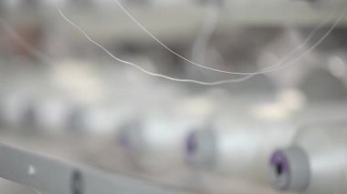 Tekstil Fabrikası, çözgü makinesi, pamuk iplik, kumaş Tekstil, dokuma, üretim, dikiş makineleri, tekstil makine, ekipman, dokuma tezgahı, modern fabrikası
