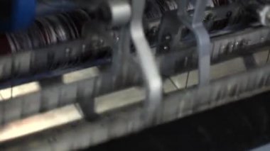 Tekstil Fabrikası, çözgü makinesi, pamuk iplik, kumaş Tekstil, dokuma, üretim, dikiş makineleri, tekstil makine, ekipman, dokuma tezgahı, modern fabrikası
