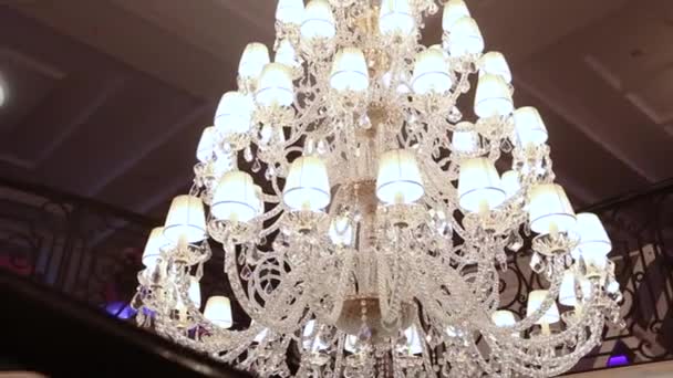 酒店吊灯 — 图库视频影像