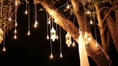 Dekoratif antika edison stil filaman woods, cam fener, lamba dekorasyon Bahçe geceleri asılı ampuller, sihirli orman, ampuller ve kızdırma orman ağacında dayan