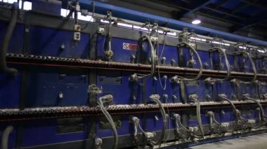 Sanayi iç, Seramik karo, Seramik karo, dekoratif tavlama seramik, gaz fırın üretim pişirme için tünel fırın ateş seramik, Modern fabrika, fabrika ekipmanları, iç