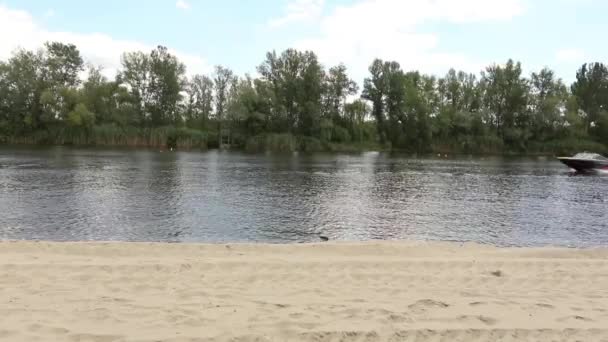 Adolescente wakeboarding menino, verão, descanso, extremo — Vídeo de Stock