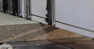 Sanayi iç, mobilya fabrikası, mobilya imalatı, sunta, Mdf, sunta kesme, otomatik hat, ağaç işleme makinesi sürecinin kesme biçimi makine