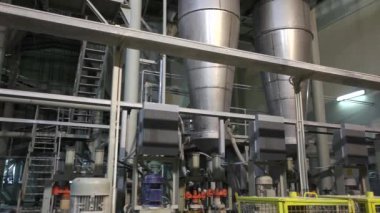 Sanayi iç, modern fabrikası, iç modern fabrikası, işleme tesisi, panorama