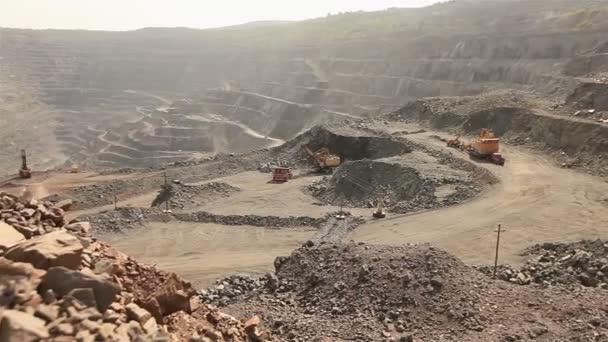 Quarry panorama, rencana keseluruhan karir panorama — Stok Video