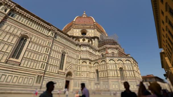Florencie, Toskánsko, Itálie. Florencie katedrála, Cattedrale di Santa Maria del Fiore — Stock video
