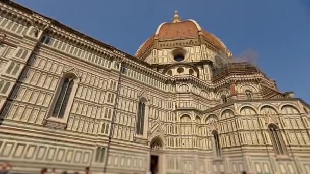 Santa Maria Del Fiore katedrális, Firenze, Olaszország. Firenzei katedrális — Stock videók