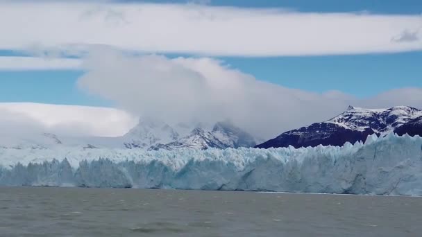 Panorama Glaciar Perito Moreno, Patagonia, Argentina — Vídeos de Stock