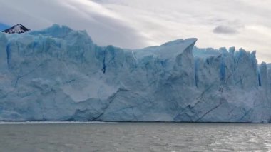 Gri Göl Günbatımı, Mavi Buzul Gri Yavaş Çekim, Patagonya.