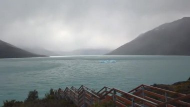 El Calafate yakınlarındaki Los Glaciares Ulusal Parkı 'ndaki Perito Moreno Buzulu, Patagonya, Arjantin