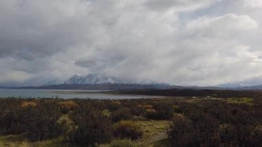 Torres del Paine Ulusal Parkı. Nordenskjold Gölü, Şili, Patagonya,