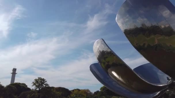 Floralis Generica, Buenos Aires, Argentyna — Wideo stockowe