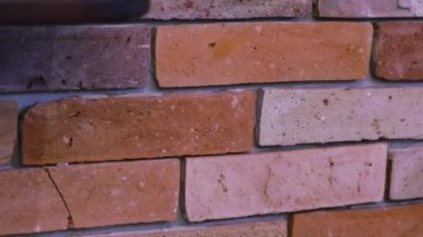 Kırmızı tuğlalı tuğla duvar, kırmızı tuğla arkaplan