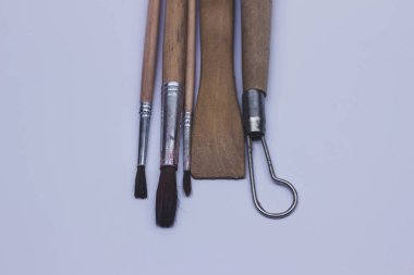 Farklı boyutta fırça koleksiyonu