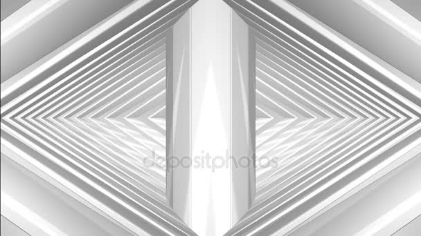 Tunnel del triangolo futuristico — Video Stock