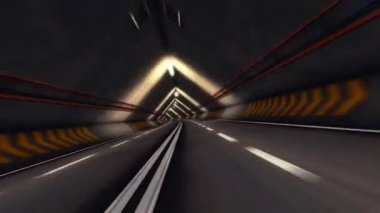 Soyut hız Otoban yolu tüneli