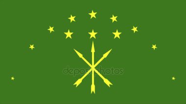 Adıge bayrağı geçiş 4k