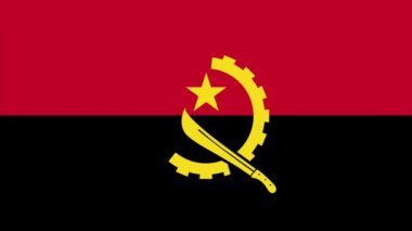 Angola bayrağı geçiş 4k