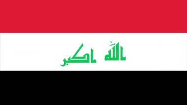 Irak bayrağı geçiş 4k