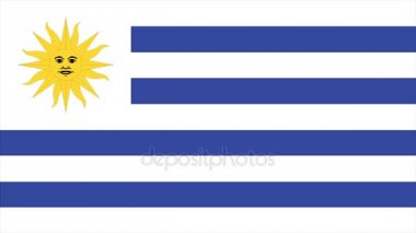Uruguay bayrağı geçiş 4k