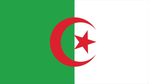 Transition drapeau Algérie 4K 