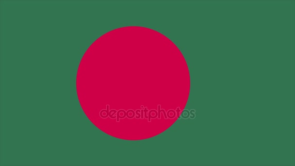 Transition du drapeau du Bangladesh 4K 