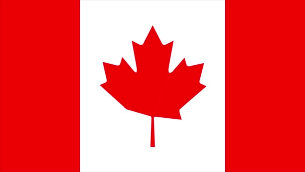 Canada vlag overgang 4k — Stockvideo