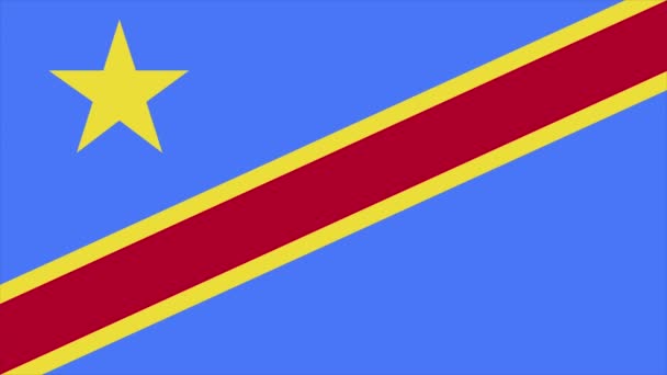 Drapeau Congo Transition 4K 