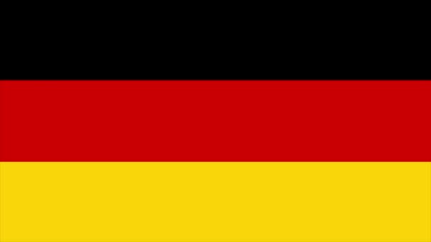 Deutschland Flaggenwechsel 4k — Stockvideo