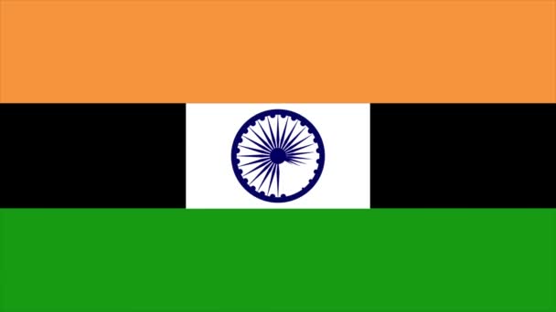 Transition drapeau Inde 4K 