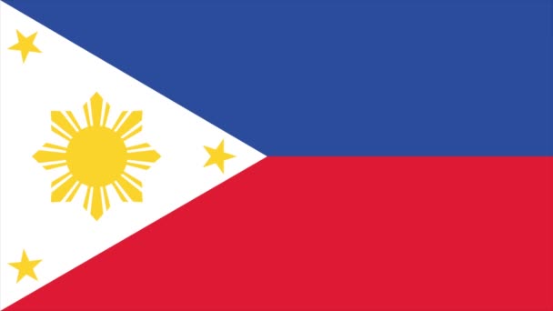 Philippines Transition drapeau 4K 