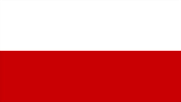 Pologne Transition drapeau 4K — Video