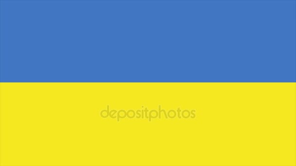Ucrânia Bandeira Transição 4K — Vídeo de Stock