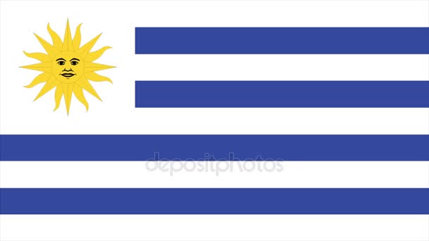Transition drapeau Uruguay 4K 