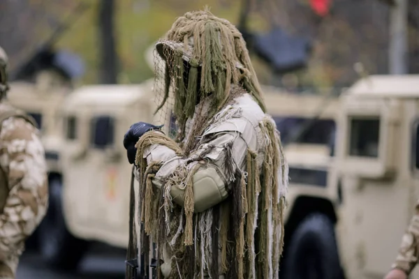 Sniper de l'armée roumaine — Photo