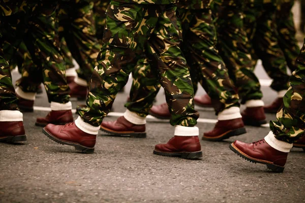 stock image Soldiers marching