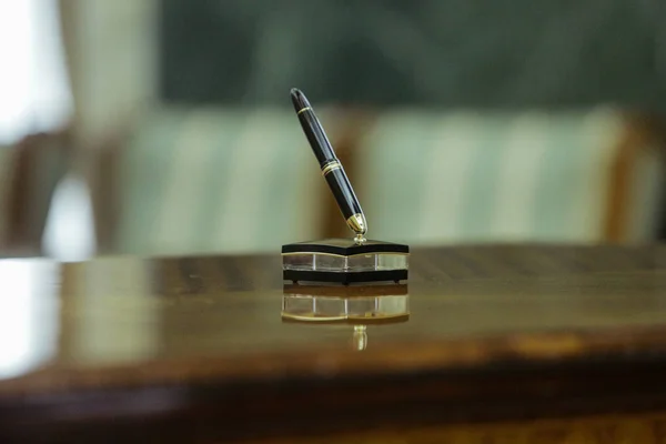 Expensive pen used to sign official contracts