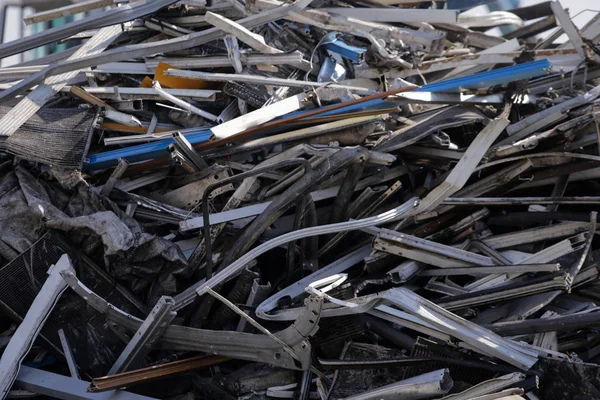 Scrapheap Junkyard Car Parts Metal Plastic Waste — Stock Photo, Image