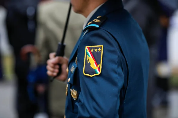Bucharest Romania February 2020 Details Mexican Officer Uniform Military Patch — Stock Photo, Image