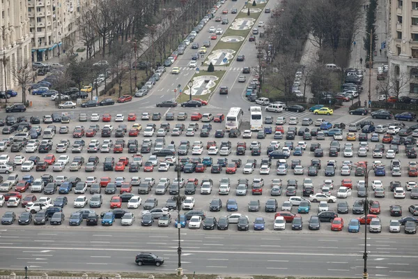Bukarest Rumänien März 2020 Überblick Über Bukarest Vom Parlamentspalast Aus — Stockfoto